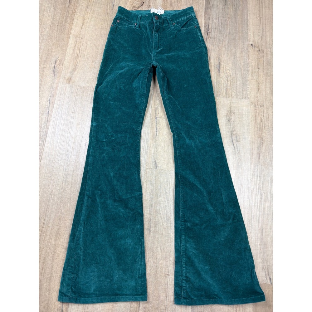Altar'd State Corduroy Flare Pants Botanical Garden Green 3/26